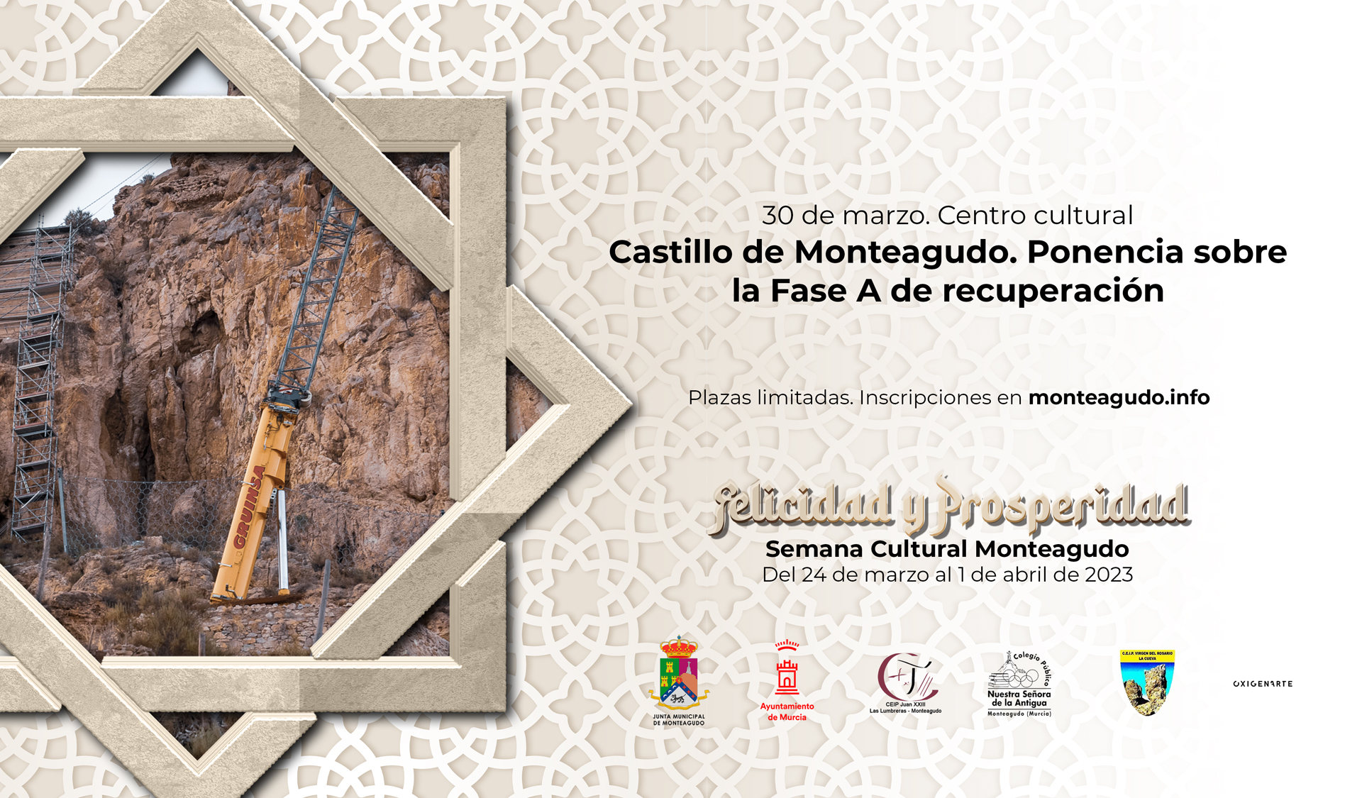 Castillo de Monteagudo: Charla Fase A de recuperación con Fco Sánchez Medrano